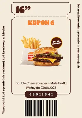 Burger King - gazetka promocyjna Nowe kupony od wtorku 06.12 do poniedziałku 23.01 - strona 7