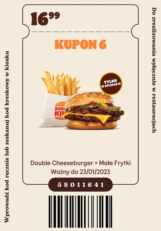 Burger King - gazetka promocyjna Nowe kupony od wtorku 06.12 do poniedziałku 23.01 - strona 7