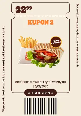 Burger King - gazetka promocyjna Nowe kupony od wtorku 06.12 do poniedziałku 23.01 - strona 3