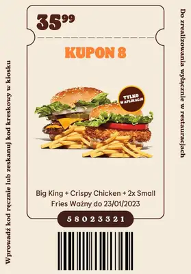 Burger King - gazetka promocyjna Nowe kupony od wtorku 06.12 do poniedziałku 23.01 - strona 9