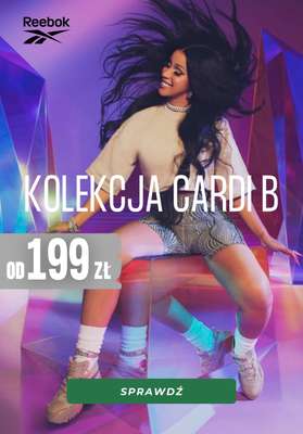 Reebok - gazetka promocyjna Kolekcja Cardi B od 199 zł od środy 07.12 