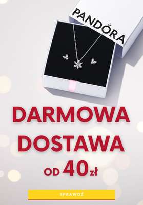 Dzień darmowej dostawy! - gazetka promocyjna Pandora | Darmowa dostawa od 40 zł od poniedziałku 12.12 do środy 14.12