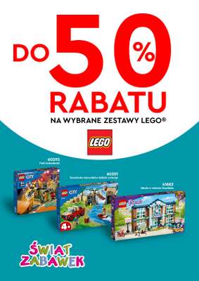 ŚWIAT ZABAWEK - gazetka promocyjna Do -50% na wybrane klocki LEGO od wtorku 13.12 do soboty 24.12