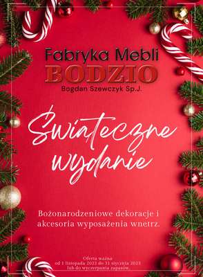 Bodzio - gazetka promocyjna Świąteczne wydanie od wtorku 01.11 do wtorku 31.01