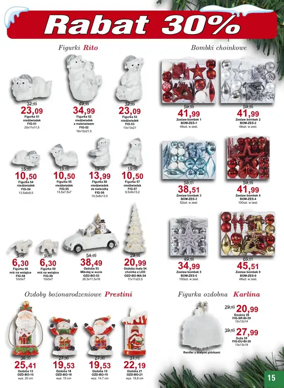 Bodzio - gazetka promocyjna Świąteczne wydanie od wtorku 01.11 do wtorku 31.01 - strona 15