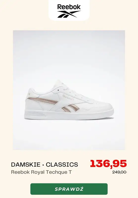 Reebok - gazetka promocyjna Do -50% posezonowa wyprzedaż od poniedziałku 19.12  - strona 5