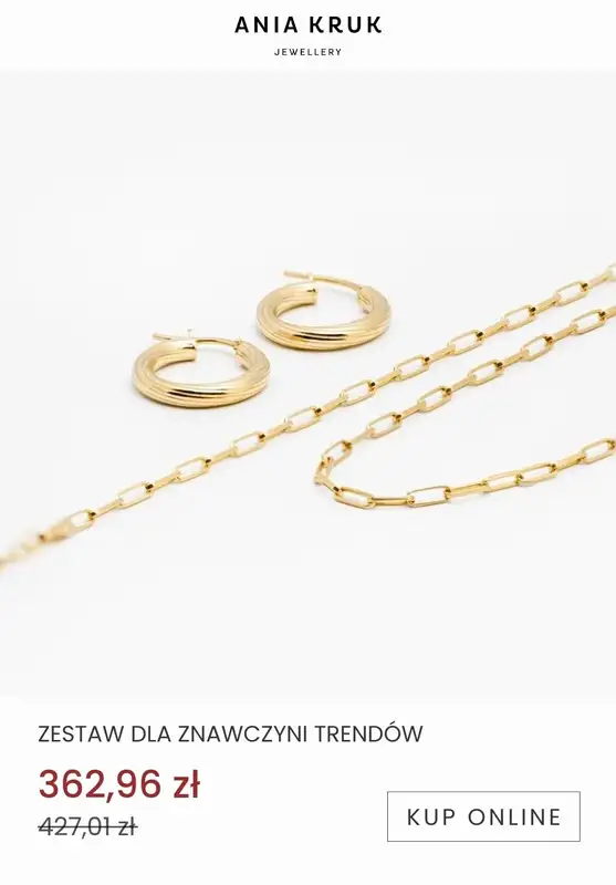 Ania Kruk - gazetka promocyjna W zestawie TANIEJ - świąteczne komplety biżuterii od poniedziałku 19.12 do niedzieli 25.12 - strona 12