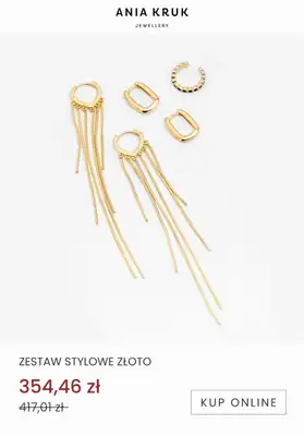 Ania Kruk - gazetka promocyjna W zestawie TANIEJ - świąteczne komplety biżuterii od poniedziałku 19.12 do niedzieli 25.12 - strona 9 Ania Kruk - gazetka promocyjna W zestawie TANIEJ - świąteczne komplety biżuterii od poniedziałku 19.12 do niedzieli 25.12 - strona 9