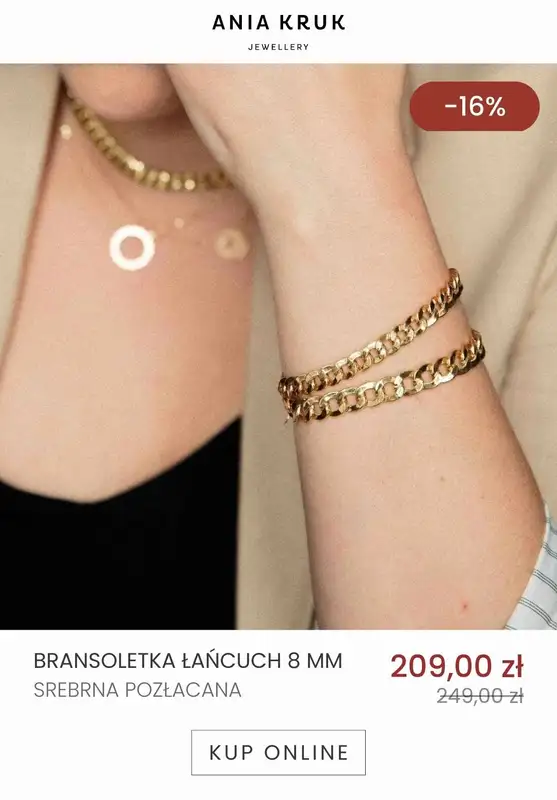 Ania Kruk - gazetka promocyjna Do -50% wyprzedaż biżuterii od środy 21.12 do środy 28.12 - strona 21