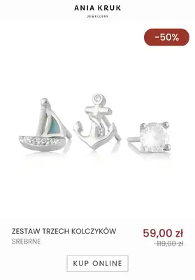 Ania Kruk - gazetka promocyjna Do -50% wyprzedaż biżuterii od środy 21.12 do środy 28.12 - strona 3 Ania Kruk - gazetka promocyjna Do -50% wyprzedaż biżuterii od środy 21.12 do środy 28.12 - strona 3