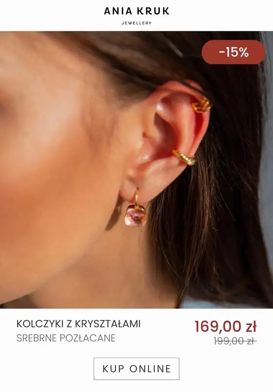 Ania Kruk - gazetka promocyjna Do -50% wyprzedaż biżuterii od środy 21.12 do środy 28.12 - strona 14