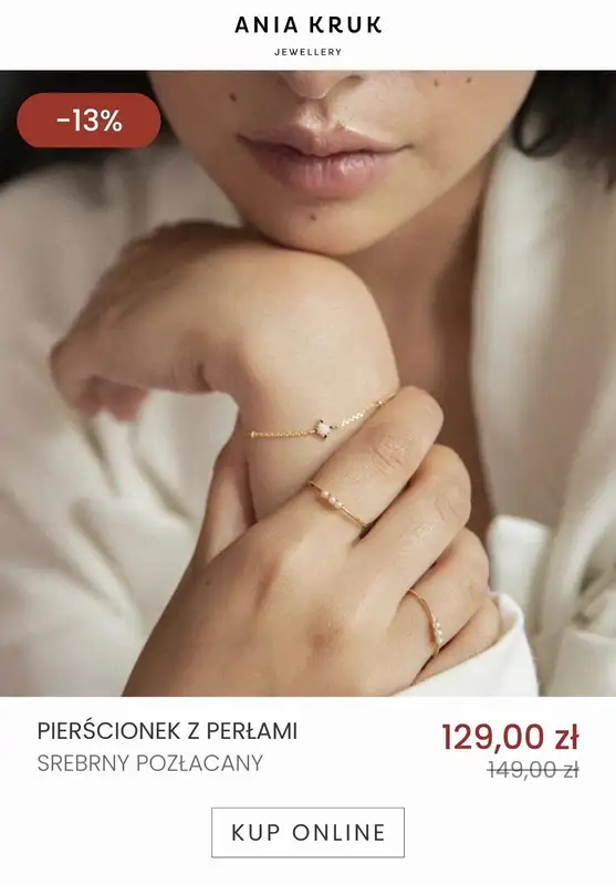 Ania Kruk - gazetka promocyjna Do -50% wyprzedaż biżuterii od środy 21.12 do środy 28.12 - strona 18