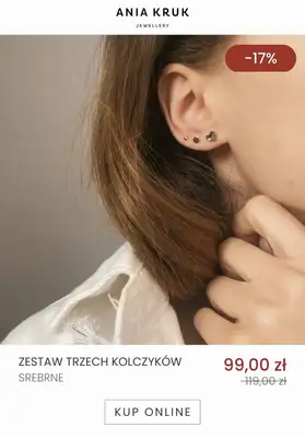 Ania Kruk - gazetka promocyjna Do -50% wyprzedaż biżuterii od środy 21.12 do środy 28.12 - strona 15 Ania Kruk - gazetka promocyjna Do -50% wyprzedaż biżuterii od środy 21.12 do środy 28.12 - strona 15