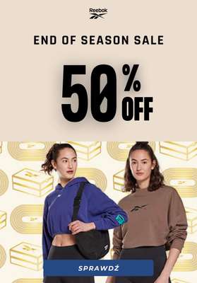 Reebok - gazetka promocyjna Do -50% posezonowa wyprzedaż od piątku 30.12 