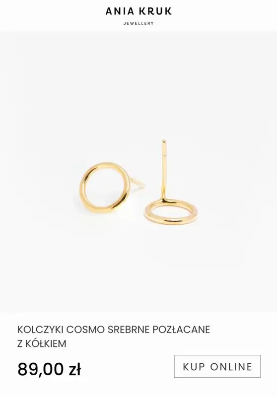 Ania Kruk - gazetka promocyjna Od 69,99 zł biżuteria pozłacana od wtorku 10.01 do niedzieli 22.01 - strona 7