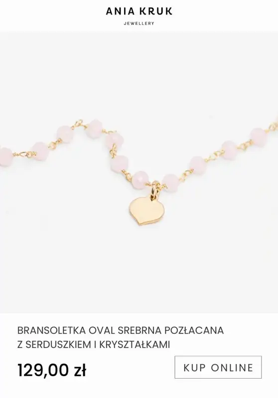 Ania Kruk - gazetka promocyjna Od 69,99 zł biżuteria pozłacana od wtorku 10.01 do niedzieli 22.01 - strona 6