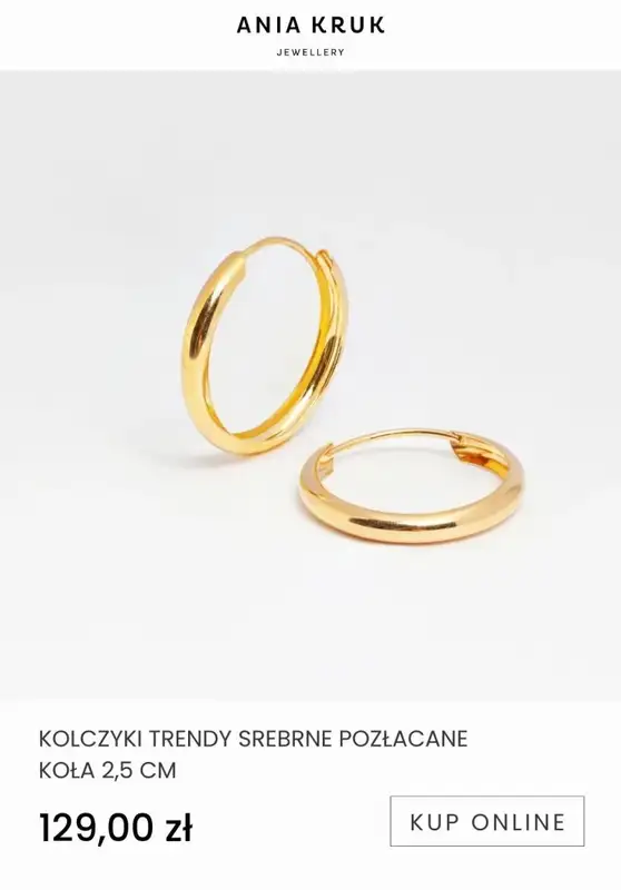 Ania Kruk - gazetka promocyjna Od 69,99 zł biżuteria pozłacana od wtorku 10.01 do niedzieli 22.01 - strona 11