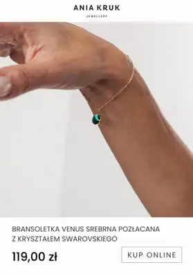 Ania Kruk - gazetka promocyjna Od 69,99 zł biżuteria pozłacana od wtorku 10.01 do niedzieli 22.01 - strona 14 Ania Kruk - gazetka promocyjna Od 69,99 zł biżuteria pozłacana od wtorku 10.01 do niedzieli 22.01 - strona 14