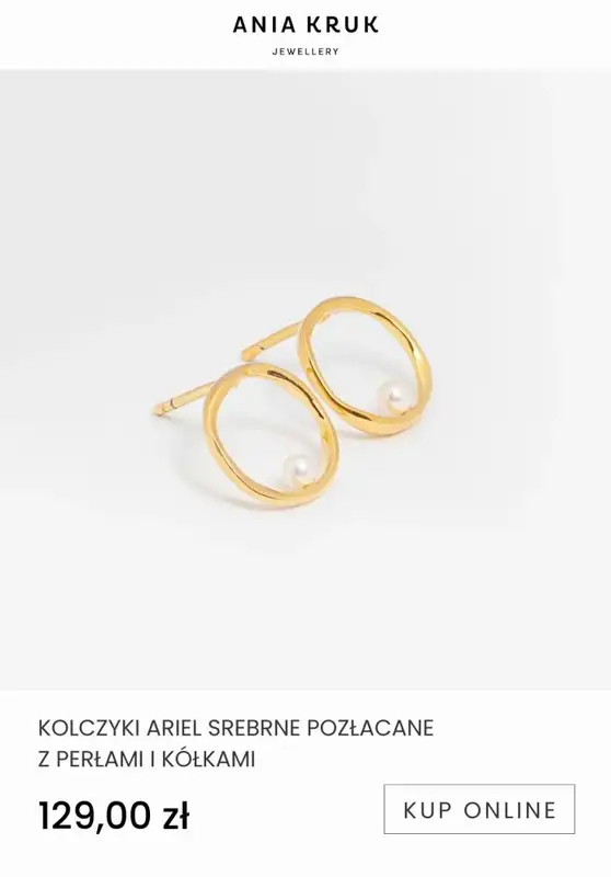 Ania Kruk - gazetka promocyjna Od 69,99 zł biżuteria pozłacana od wtorku 10.01 do niedzieli 22.01 - strona 9