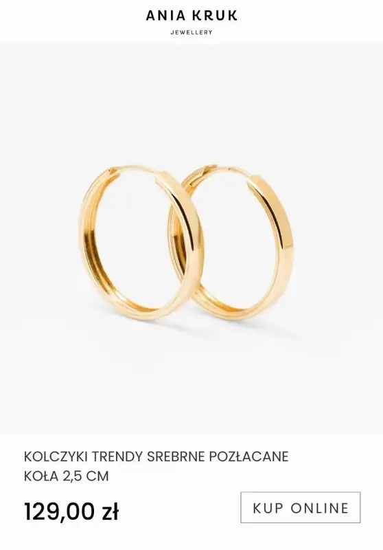 Ania Kruk - gazetka promocyjna Od 69,99 zł biżuteria pozłacana od wtorku 10.01 do niedzieli 22.01 - strona 13