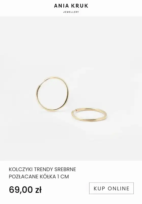 Ania Kruk - gazetka promocyjna Od 69,99 zł biżuteria pozłacana od wtorku 10.01 do niedzieli 22.01 - strona 5