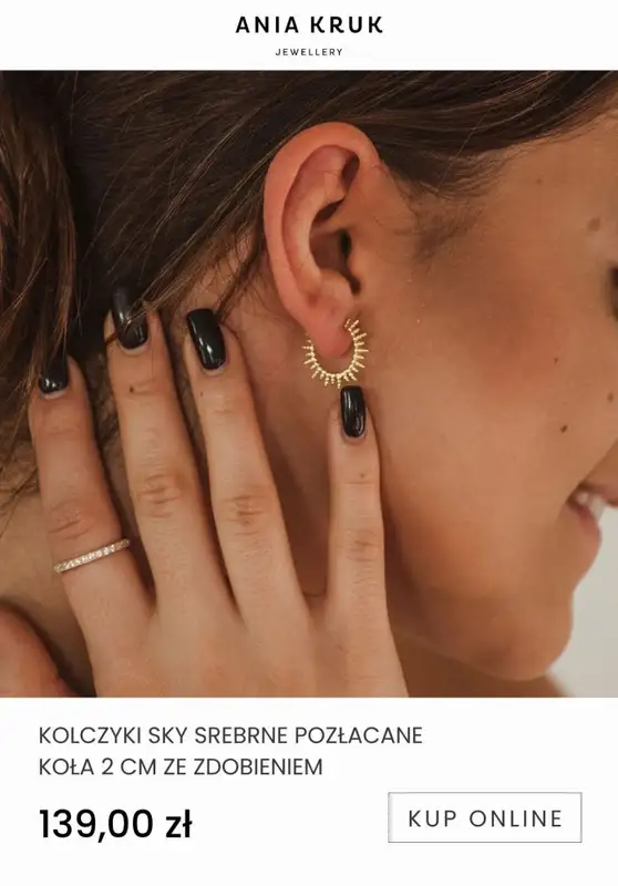 Ania Kruk - gazetka promocyjna Od 69,99 zł biżuteria pozłacana od wtorku 10.01 do niedzieli 22.01 - strona 17