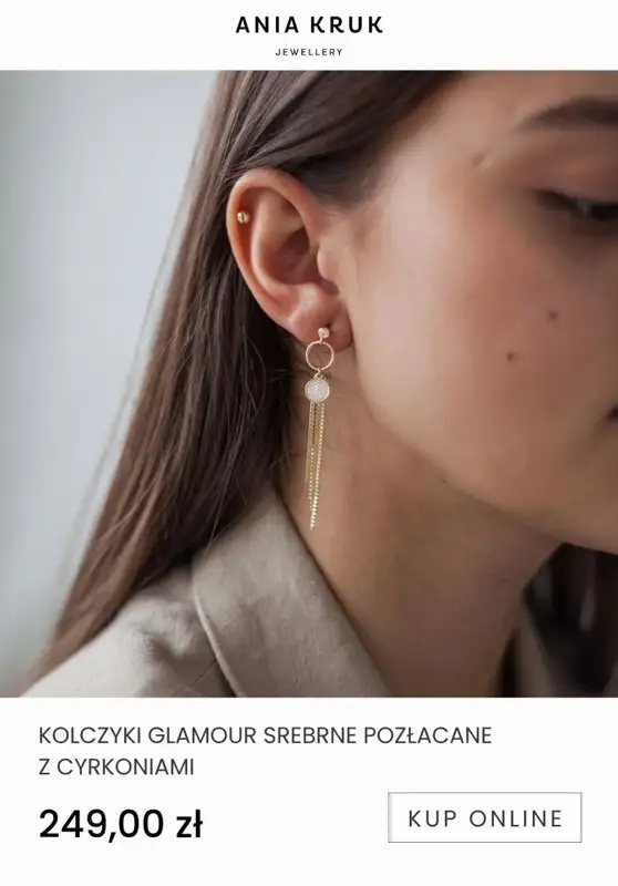 Ania Kruk - gazetka promocyjna Od 69,99 zł biżuteria pozłacana od wtorku 10.01 do niedzieli 22.01 - strona 15