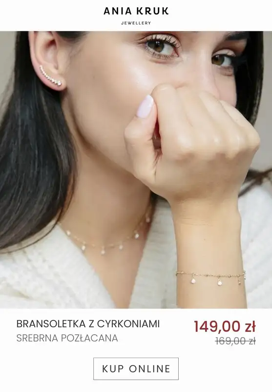 Ania Kruk - gazetka promocyjna Wyprzedaż biżuterii do -40% od soboty 14.01 do piątku 20.01 - strona 9