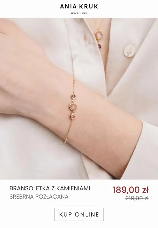 Ania Kruk - gazetka promocyjna Wyprzedaż biżuterii do -40% od soboty 14.01 do piątku 20.01 - strona 14