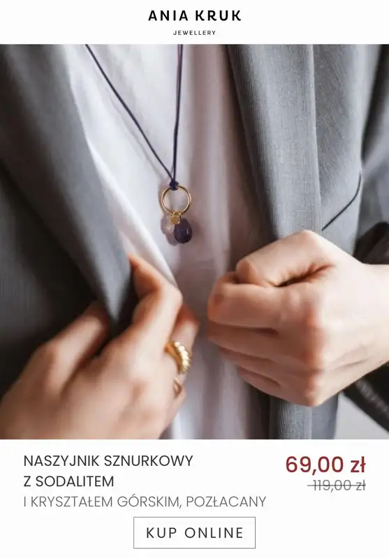 Ania Kruk - gazetka promocyjna Wyprzedaż biżuterii do -40% od soboty 14.01 do piątku 20.01 - strona 18