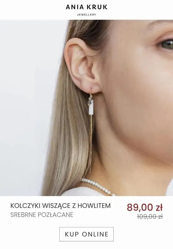 Ania Kruk - gazetka promocyjna Wyprzedaż biżuterii do -40% od soboty 14.01 do piątku 20.01 - strona 10