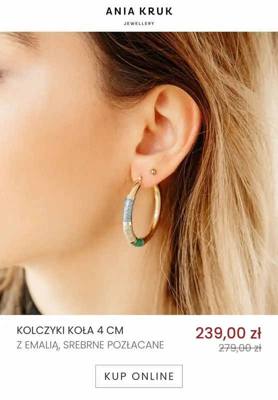 Ania Kruk - gazetka promocyjna Wyprzedaż biżuterii do -40% od soboty 14.01 do piątku 20.01 - strona 8