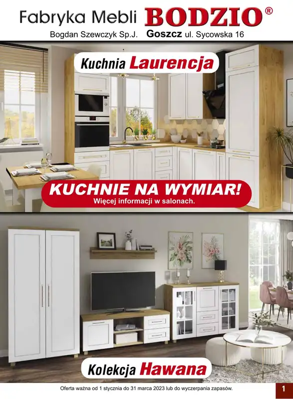 Bodzio - gazetka promocyjna Gazetka od niedzieli 01.01 do piątku 31.03