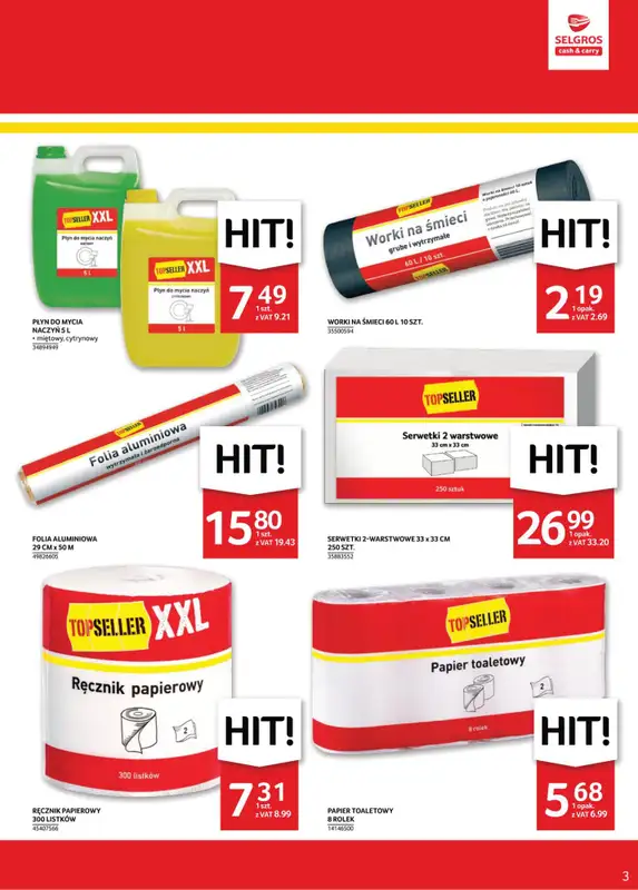Drogerie z Blixem - gazetka promocyjna Selgros I Kosmetyki i chemia od 2,19 zł od czwartku 02.02 do środy 08.02 - strona 2