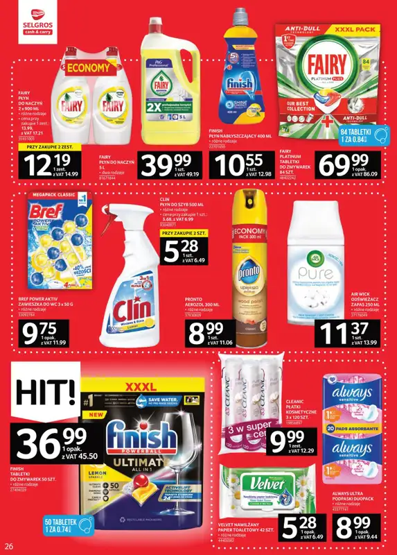 Drogerie z Blixem - gazetka promocyjna Selgros I Kosmetyki i chemia od 2,19 zł od czwartku 02.02 do środy 08.02 - strona 5