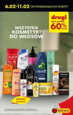 Drogerie z Blixem - gazetka promocyjna Biedronka I Kosmetyki i chemia do -60% na drugi produkt od wtorku 07.02 do soboty 11.02 - strona 3