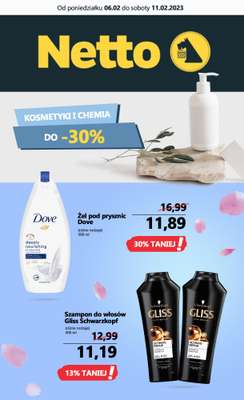 Drogerie z Blixem - gazetka promocyjna Netto I Kosmetyki i chemia do -30% od wtorku 07.02 do soboty 11.02