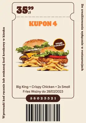 Burger King - gazetka promocyjna Nowe kupony w Burger King! od czwartku 09.02 do wtorku 28.02 - strona 5