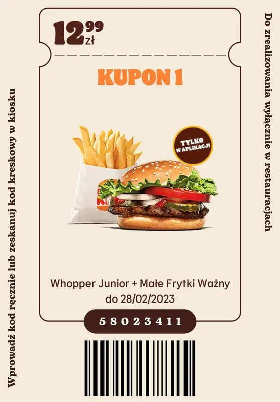 Burger King - gazetka promocyjna Nowe kupony w Burger King! od czwartku 09.02 do wtorku 28.02 - strona 2