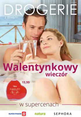 Drogerie z Blixem - gazetka promocyjna Walentynkowy wieczór w supercenach od piątku 10.02 do czwartku 16.02