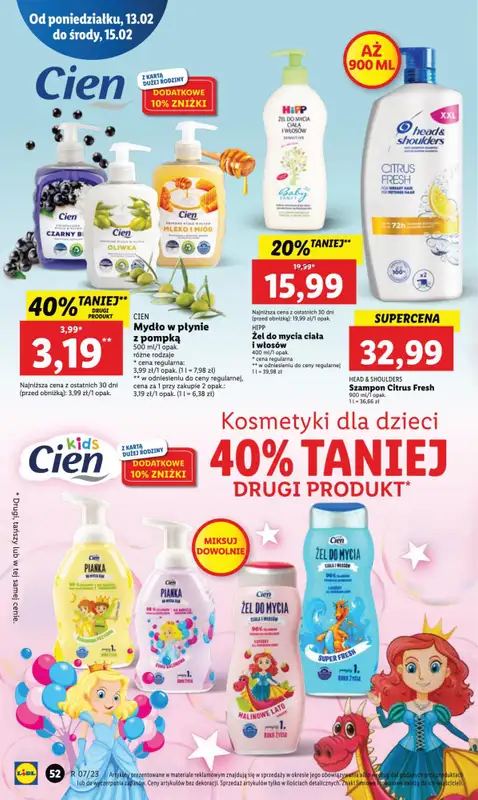 Drogerie z Blixem - gazetka promocyjna Lidl I Kosmetyki i chemia do -50% na drugi produkt od wtorku 14.02 do środy 15.02 - strona 4