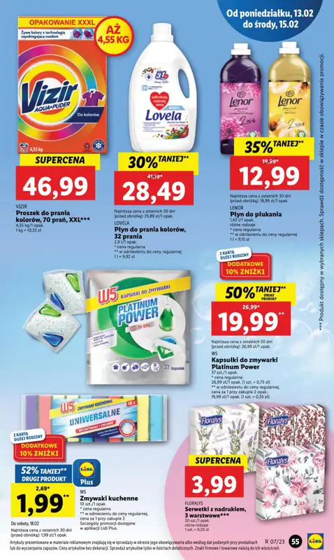 Drogerie z Blixem - gazetka promocyjna Lidl I Kosmetyki i chemia do -50% na drugi produkt od wtorku 14.02 do środy 15.02 - strona 9