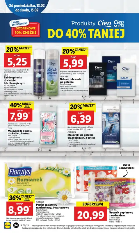Drogerie z Blixem - gazetka promocyjna Lidl I Kosmetyki i chemia do -50% na drugi produkt od wtorku 14.02 do środy 15.02 - strona 10
