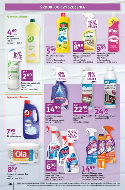 Drogerie z Blixem - gazetka promocyjna Auchan I Kosmetyki i chemia do -38% od czwartku 16.02 do środy 22.02 - strona 9