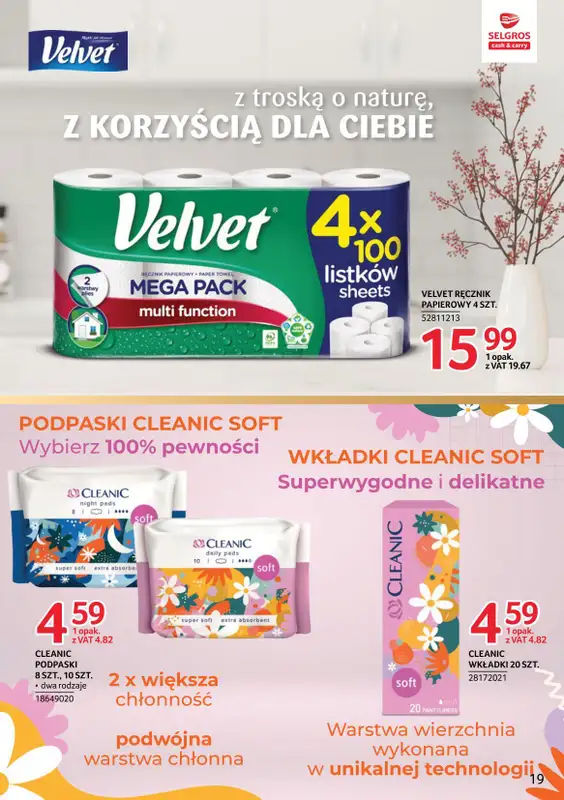 Drogerie z Blixem - gazetka promocyjna Selgros I Kosmetyki i chemia od 4,59 zł od czwartku 16.02  - strona 4