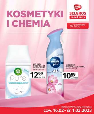 Drogerie z Blixem - gazetka promocyjna Selgros I Kosmetyki i chemia od 4,59 zł od czwartku 16.02 