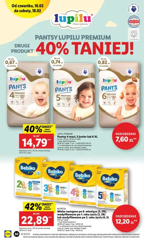 Drogerie z Blixem - gazetka promocyjna Lidl I Kosmetyki i chemia do -58% na drugi produkt od czwartku 16.02 do soboty 18.02 - strona 3
