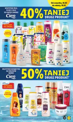 Drogerie z Blixem - gazetka promocyjna Lidl I Kosmetyki i chemia do -58% na drugi produkt od czwartku 16.02 do soboty 18.02 - strona 2