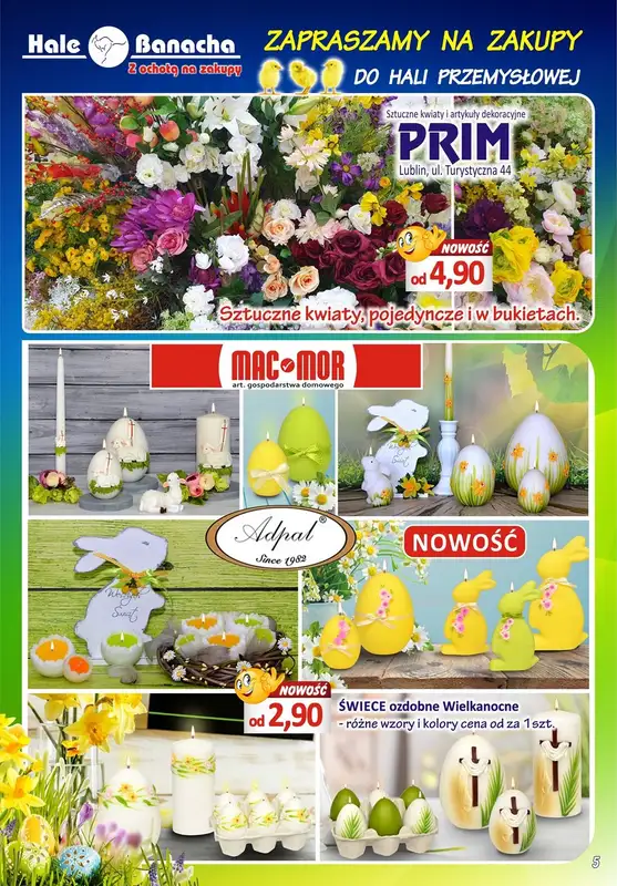 Hale Banacha - gazetka promocyjna Hale Banacha z ochotą na zakupy od czwartku 09.03 do soboty 08.04 - strona 5