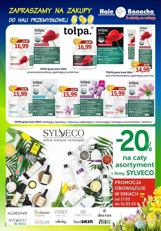Hale Banacha - gazetka promocyjna Hale Banacha z ochotą na zakupy od czwartku 09.03 do soboty 08.04 - strona 2